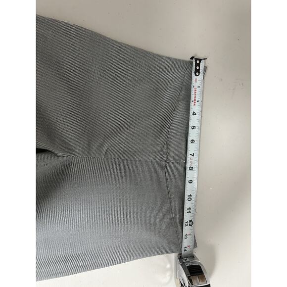 St. John Flat Front Trouser Dress Pants Straight Leg Gray Tweed Size 6 Womens - Picture 7 of 11